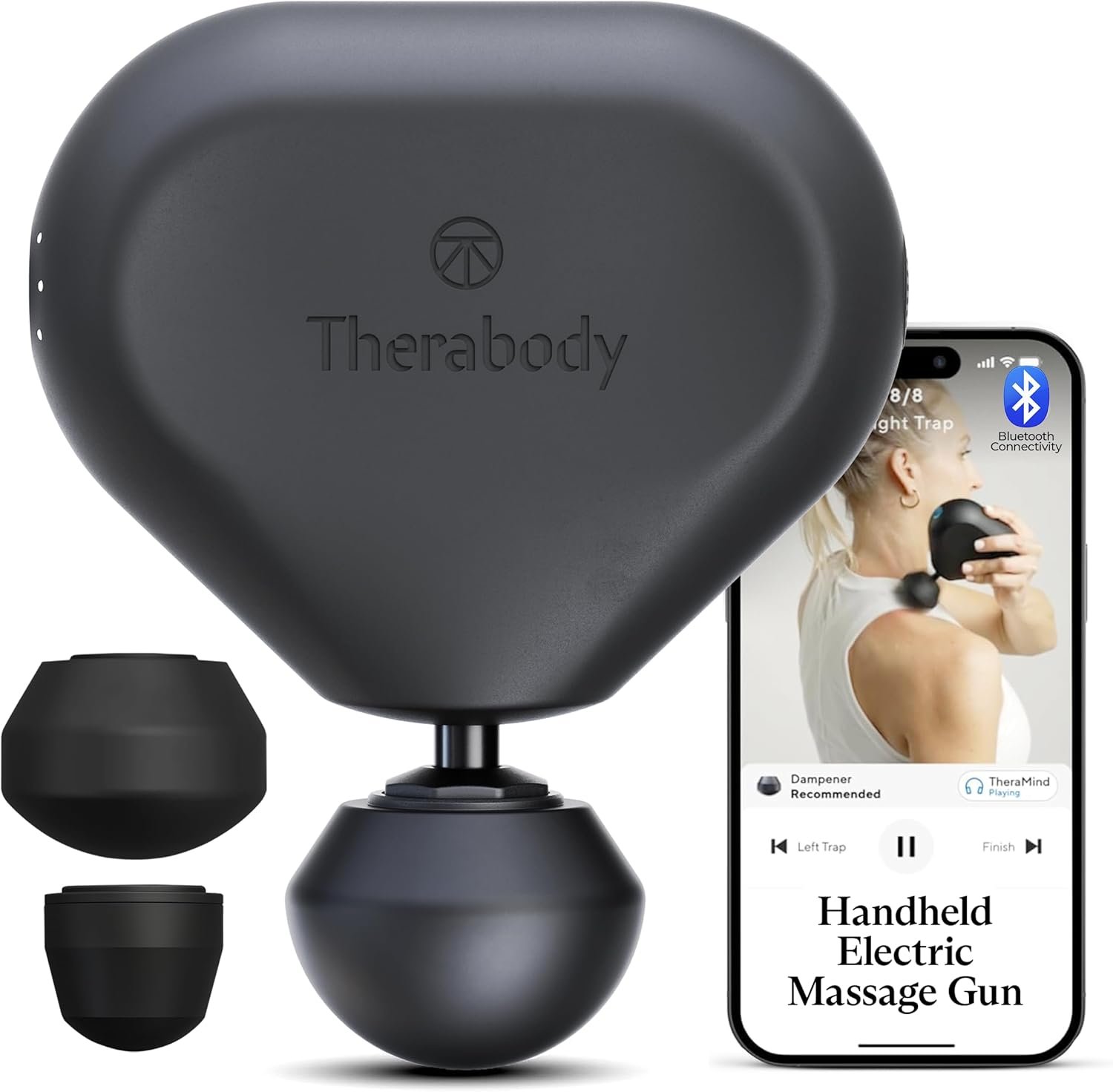 TheraGun Mini (3rd Generation) by Therabody – Ultra-Portable Massage Gun and Travel Essential for Fast, Effective Pain and Tension Relief Anywhere (Black)
