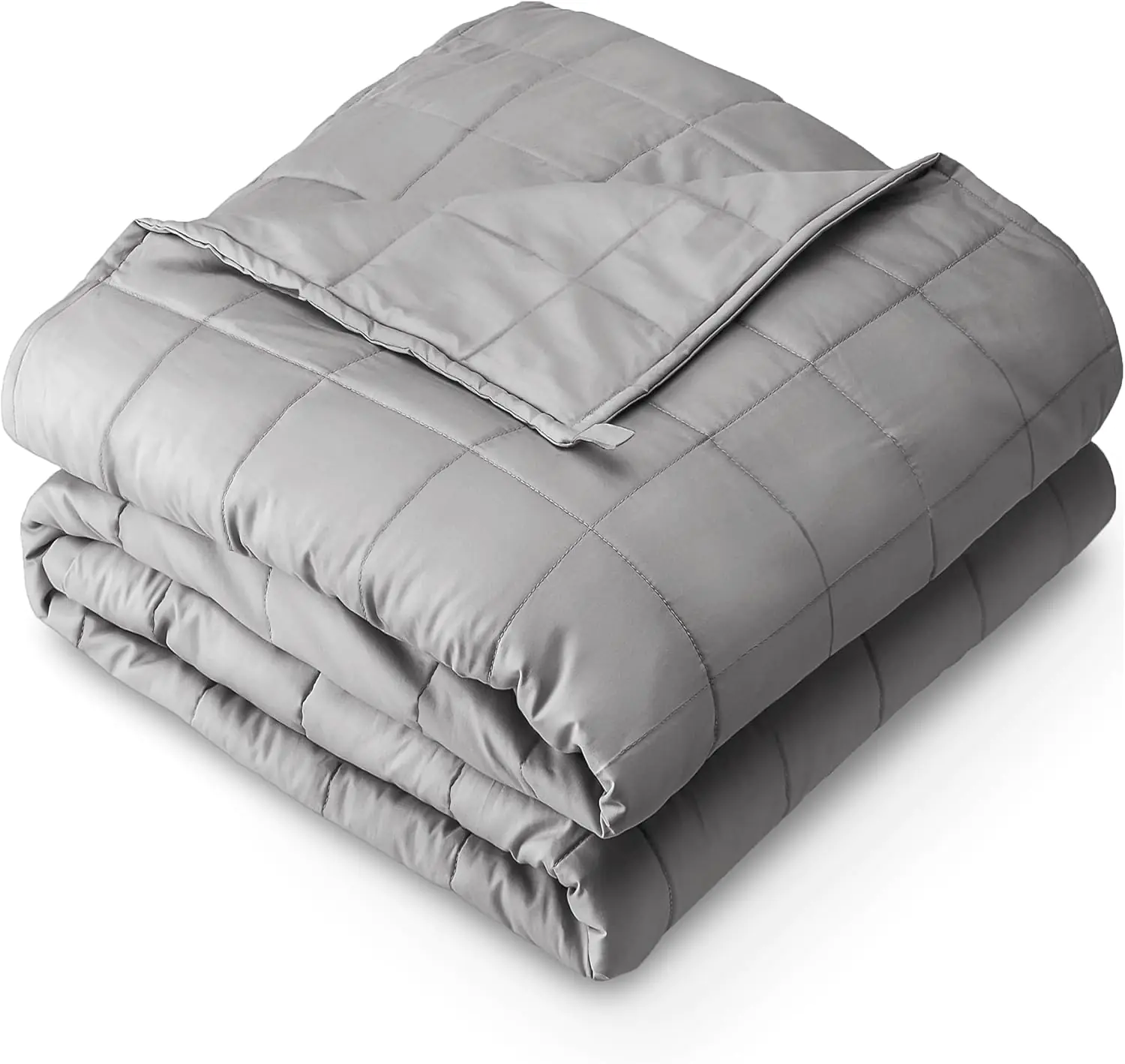 Bare Home Weighted Blanket All-Natural 100% Cotton with Nontoxic Glass Beads 60