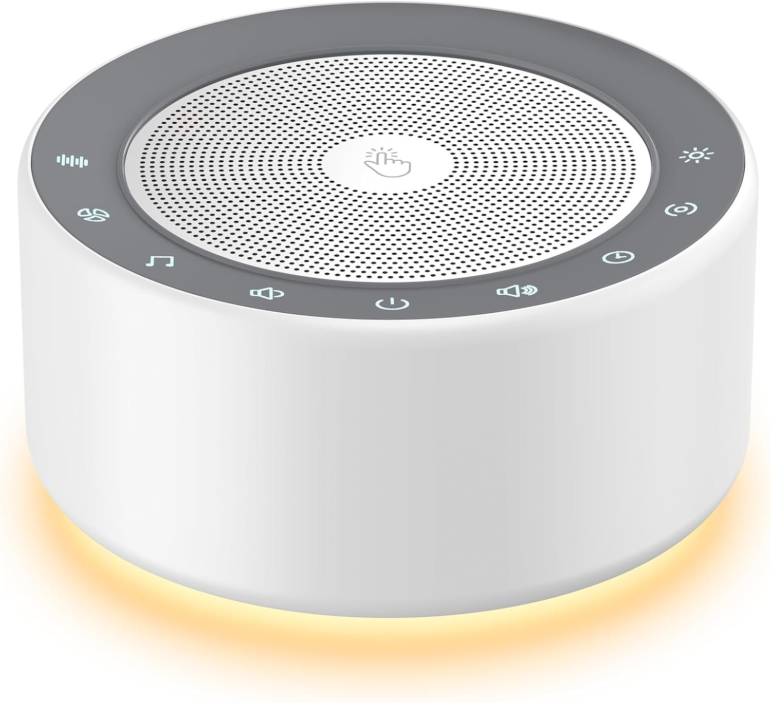 Kipcush White Noise Sound Machine with Nursery Lamp, Mood Lighting