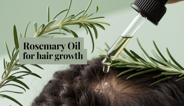Rosemary essential oil for hair growth: Thicker Hair