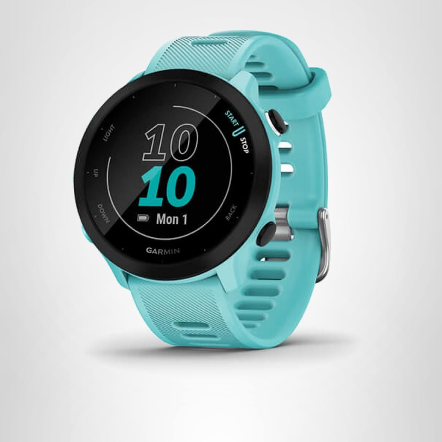 Garmin Forerunner 55, GPS Running Watch with Daily Suggested Workouts, Up to 2 Weeks of Battery Life, Aqua