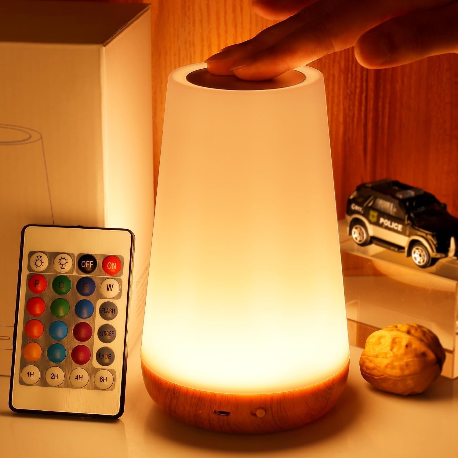 THAUSDAS Night Light, Dimmable Touch Lamp